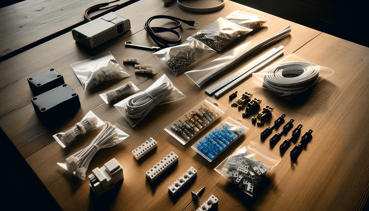 Preparation materials for installing LED strip lights
