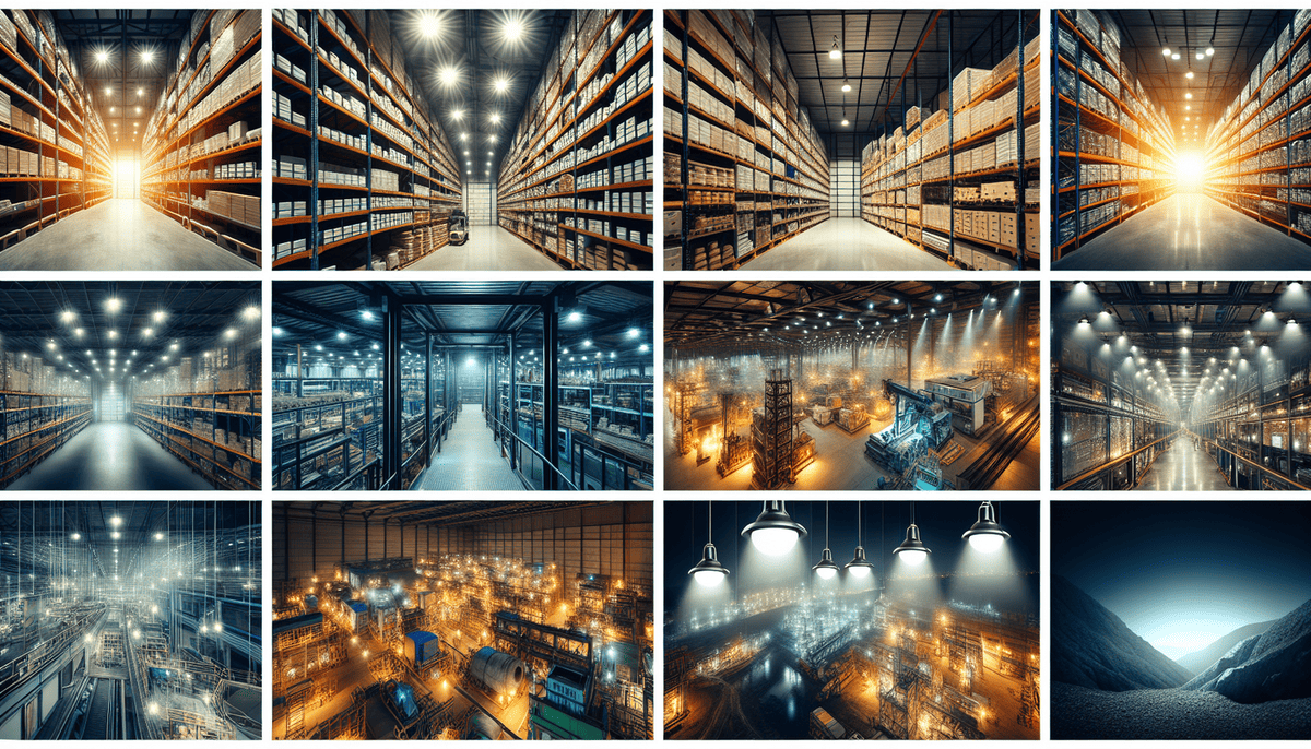 Industrial lighting solutions for various applications and environments