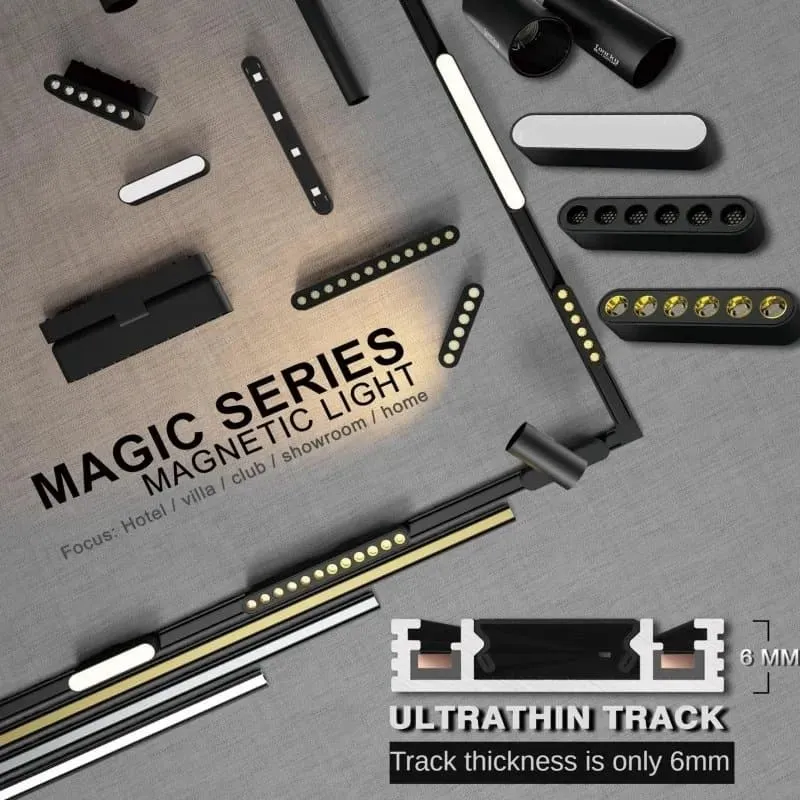 Magic Series ultrathin magnetic light for versatile spaces.