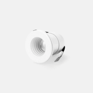 Recessed white LED ceiling light fixture