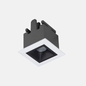 Square recessed lighting fixture with modern design.