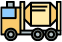 Illustration of a cement mixer truck