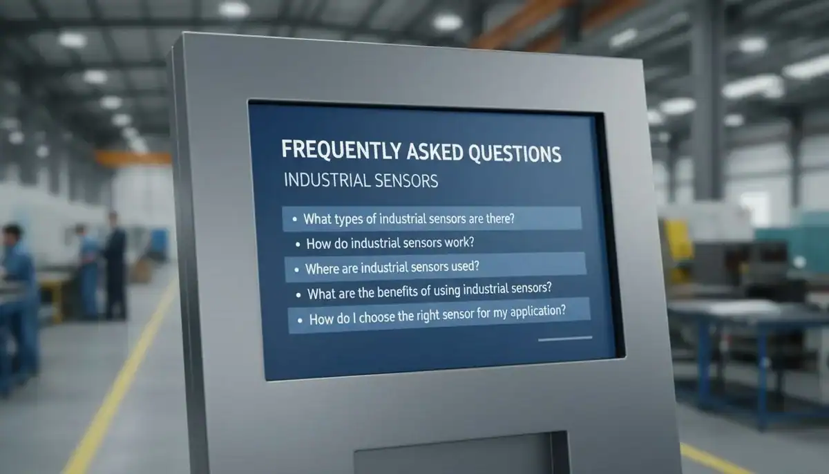 Frequently Asked Questions faq list regarding industrial sensors