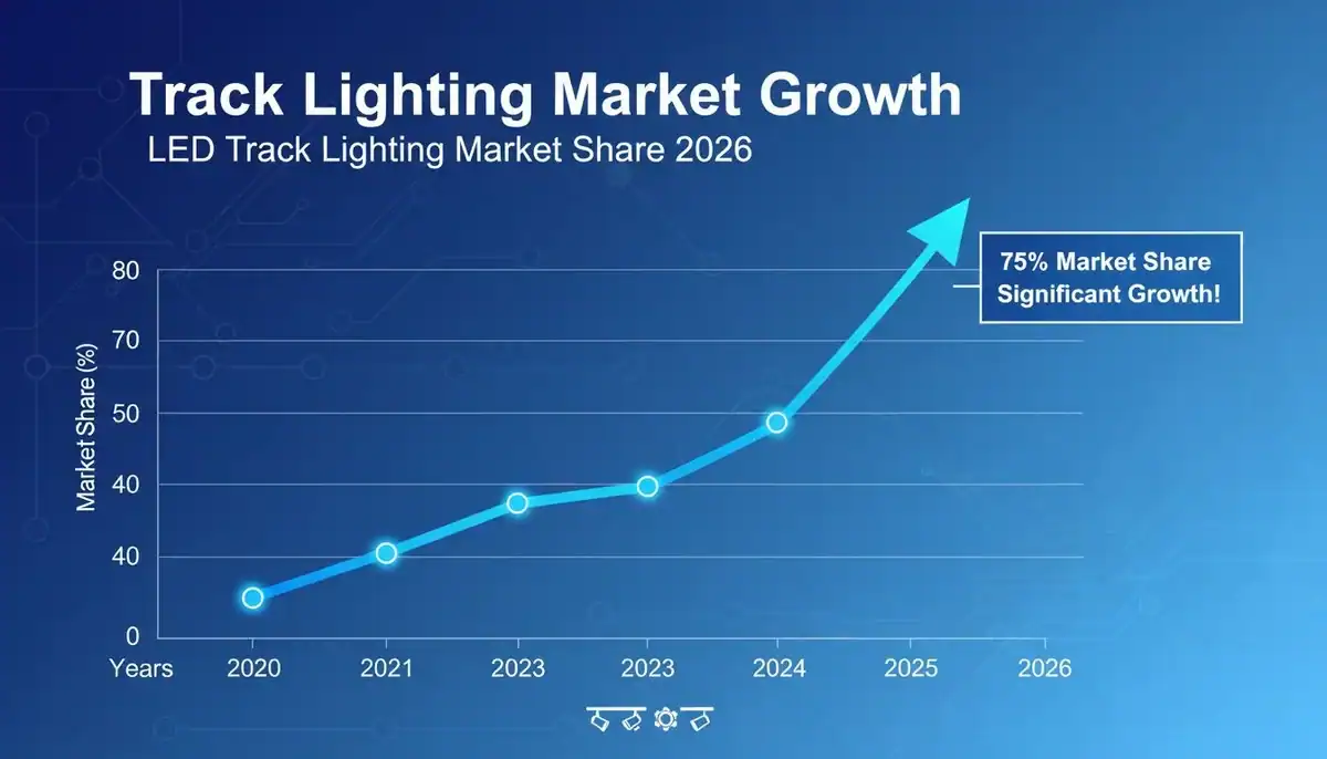chart showing growth of led track lighting market share 2026
