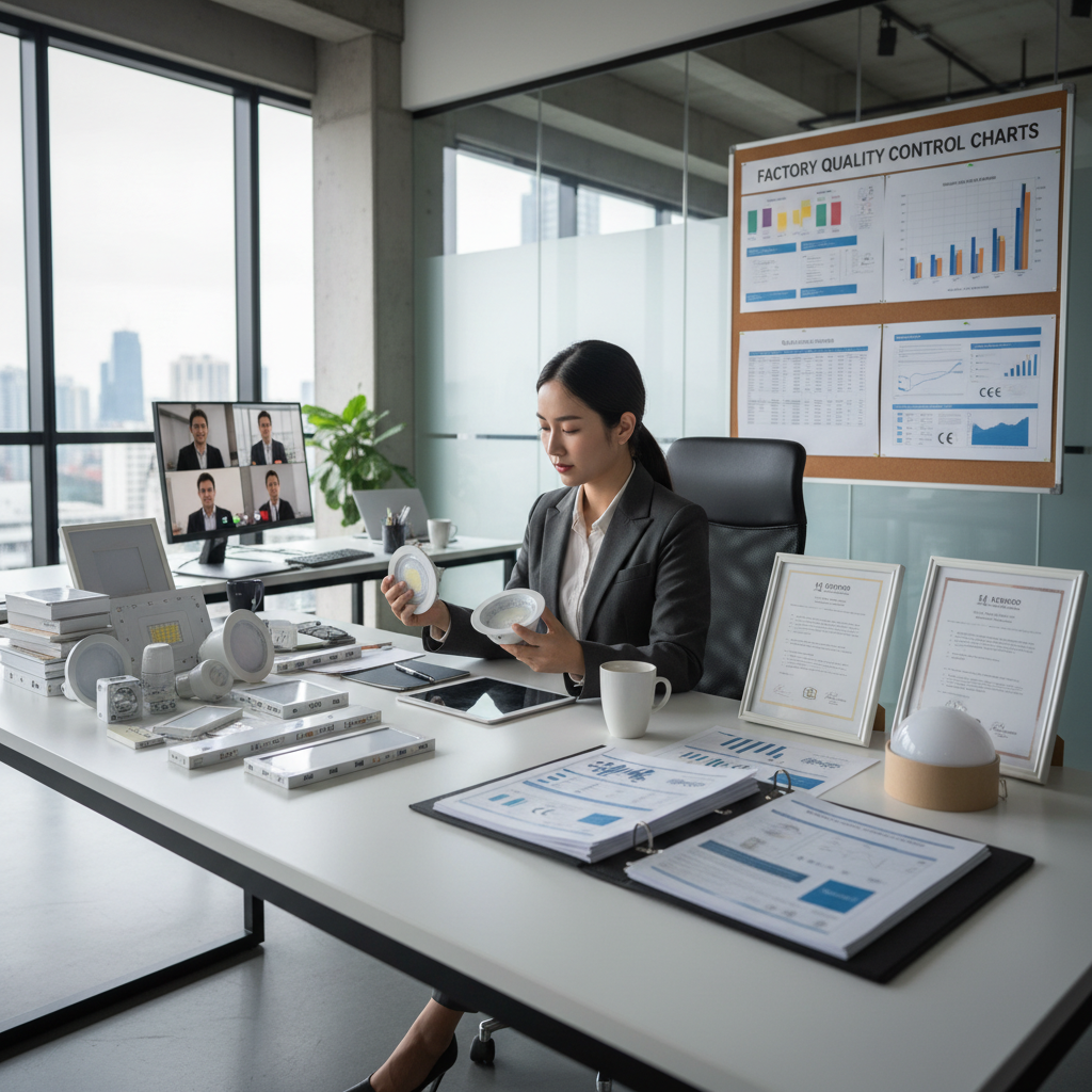 procurement manager comparing 