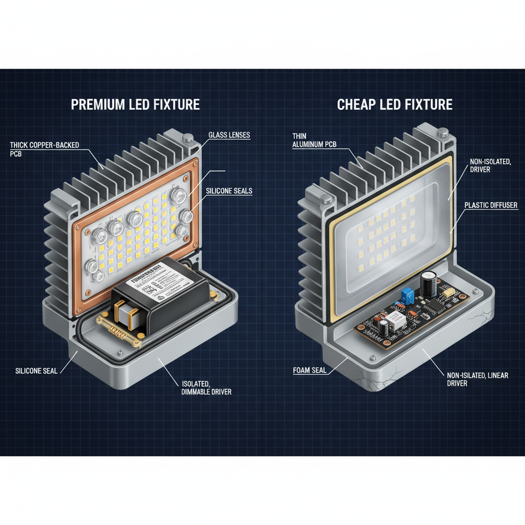 cutaway view of premium versus