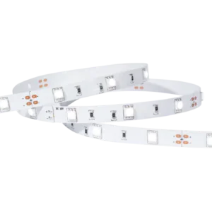 Flexible LED light strip with white background