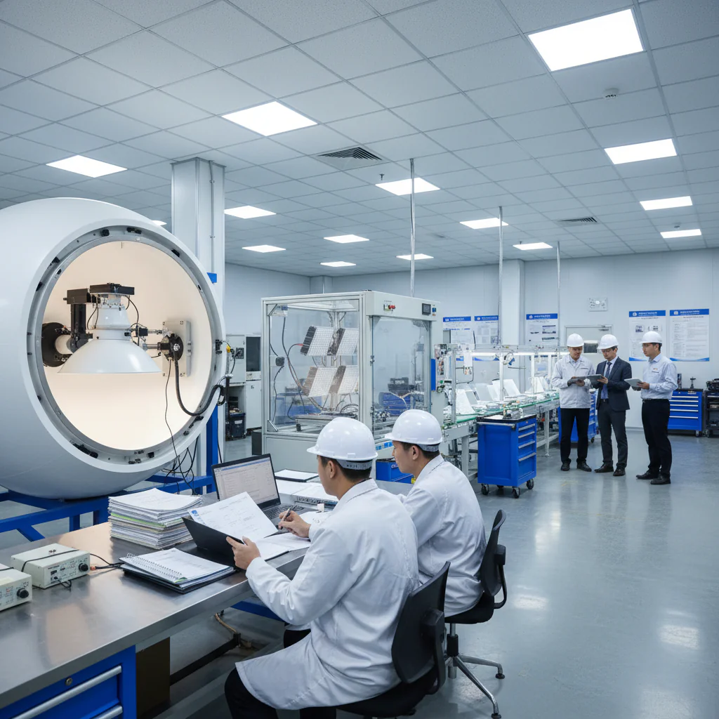 industrial LED luminaire testi
