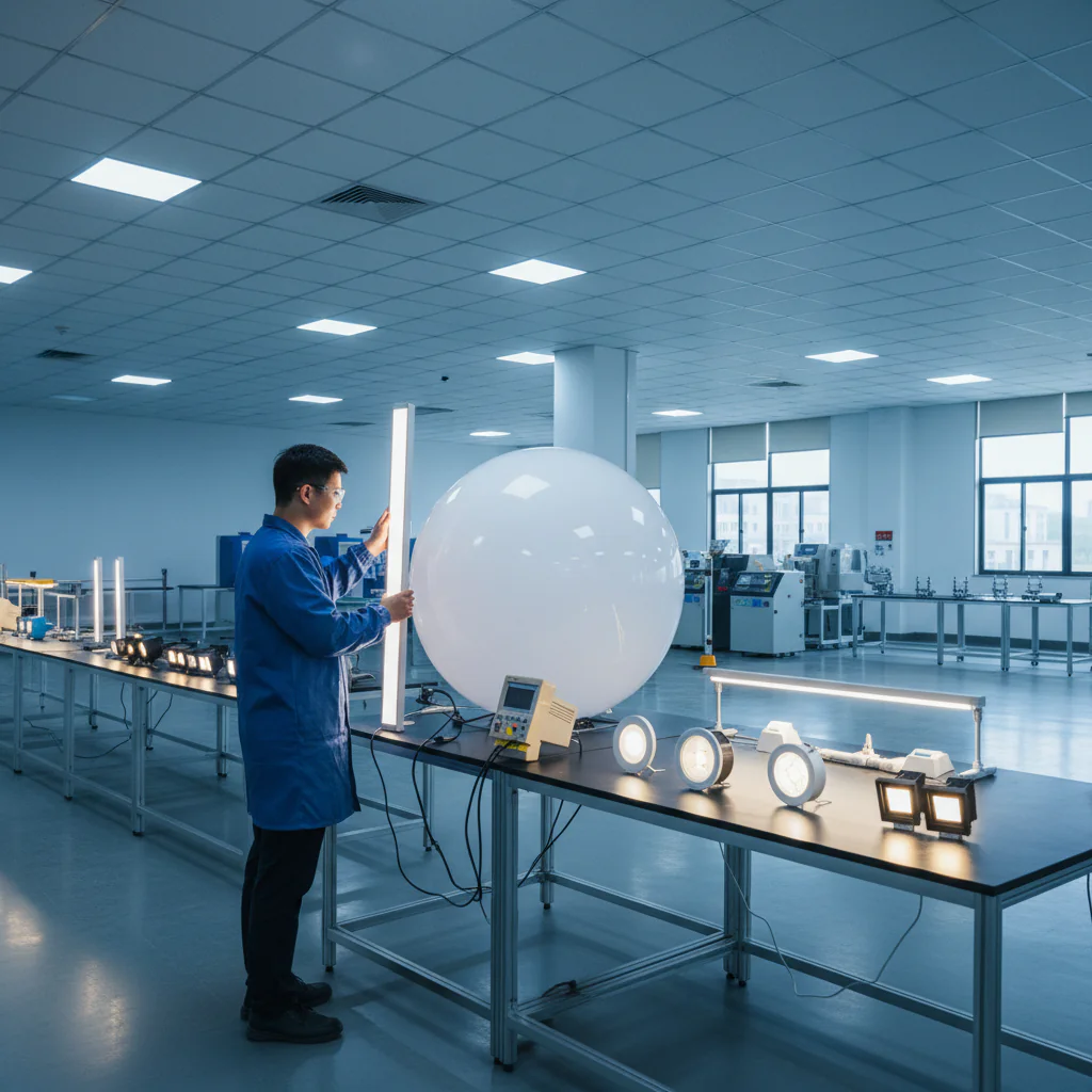modern LED lighting factory in